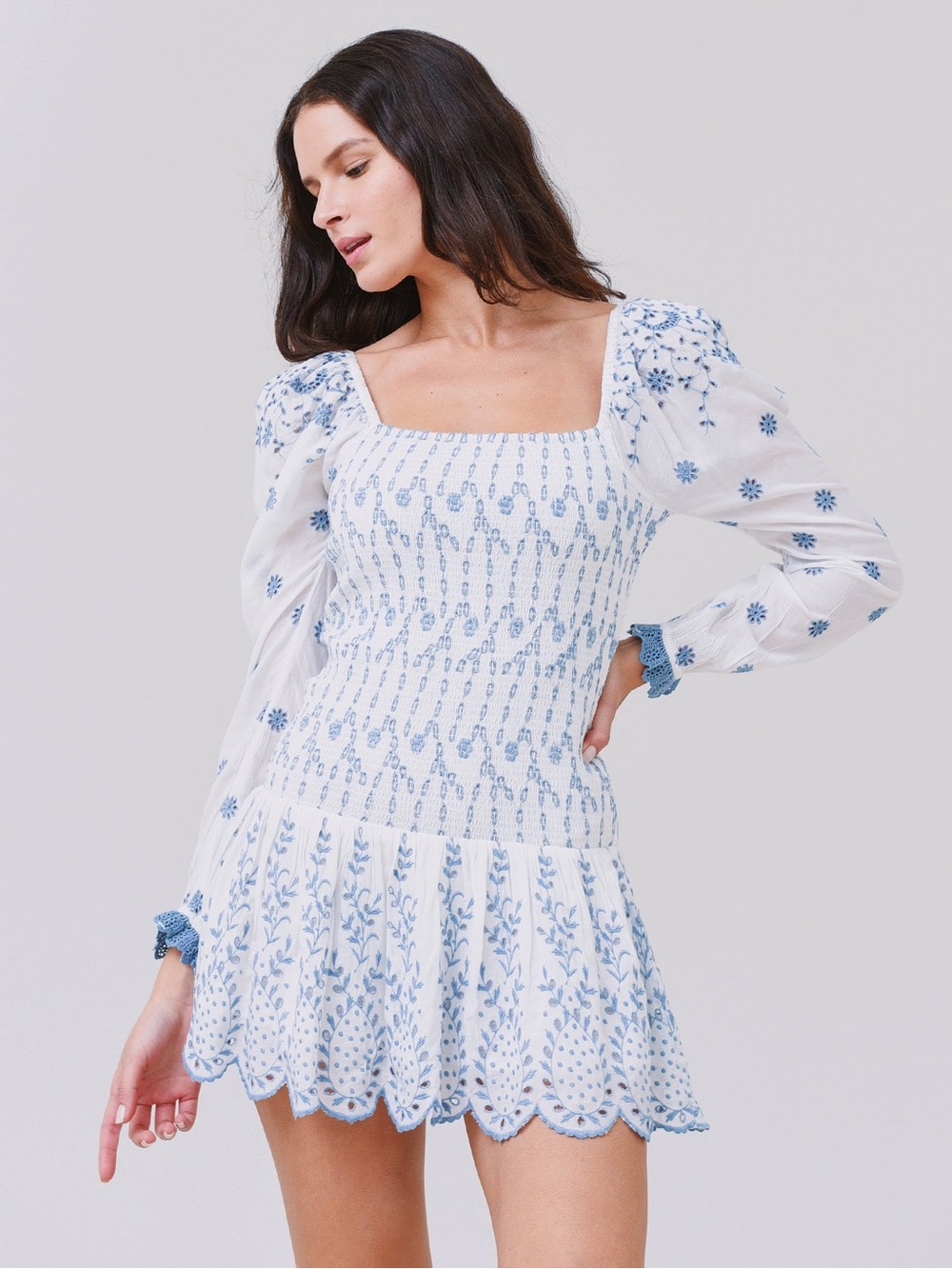 LoveShackFancy Jayce Mini Dress